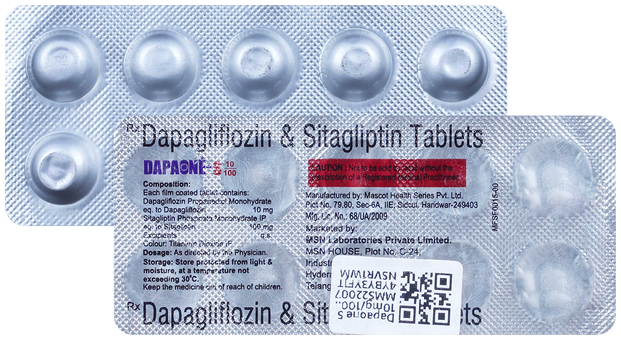 dapaONE S 10mg/100mg Tablet