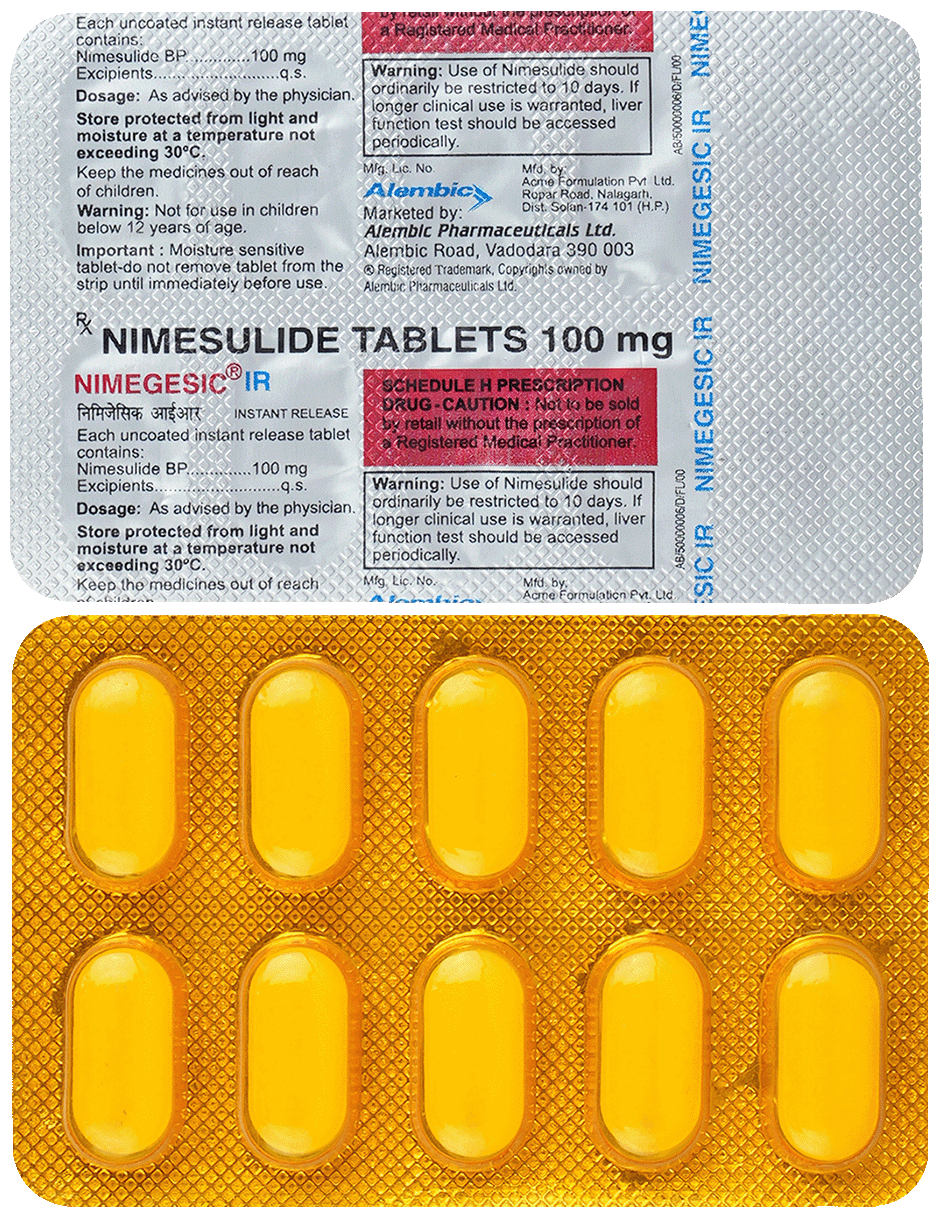 Nimegesic 100mg Tablet IR