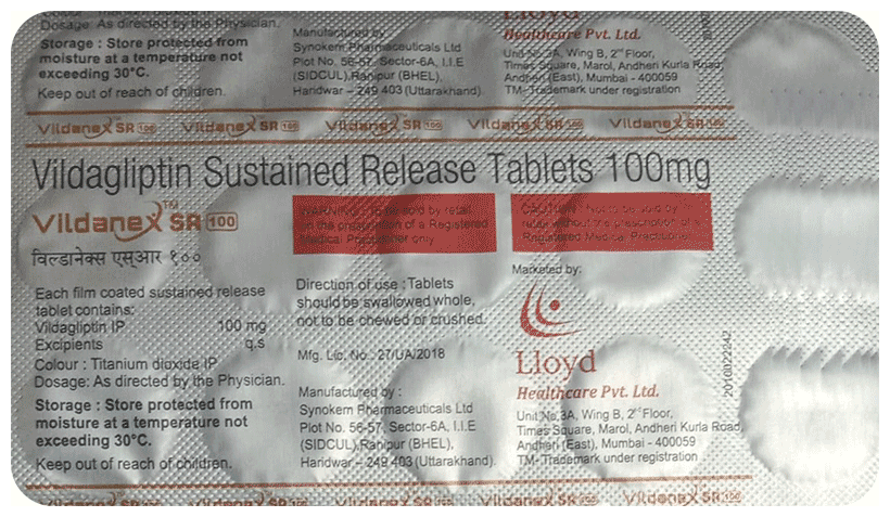 Vildanex 100 Tablet SR