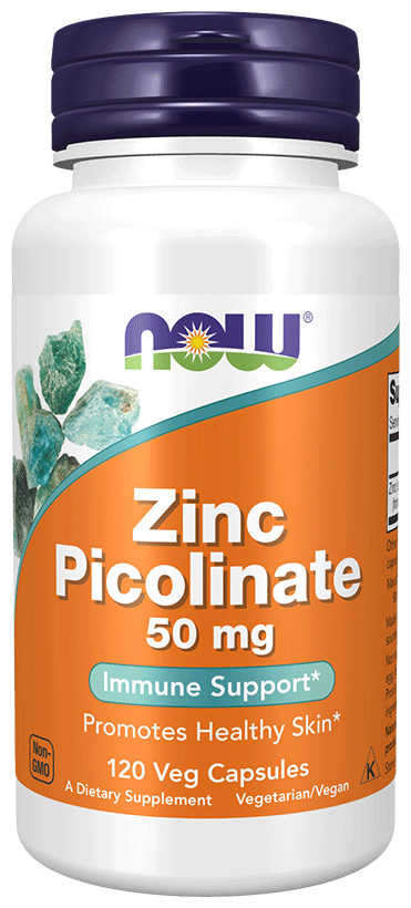 Now Foods Zinc Picolinate 50mg Veg Capsule