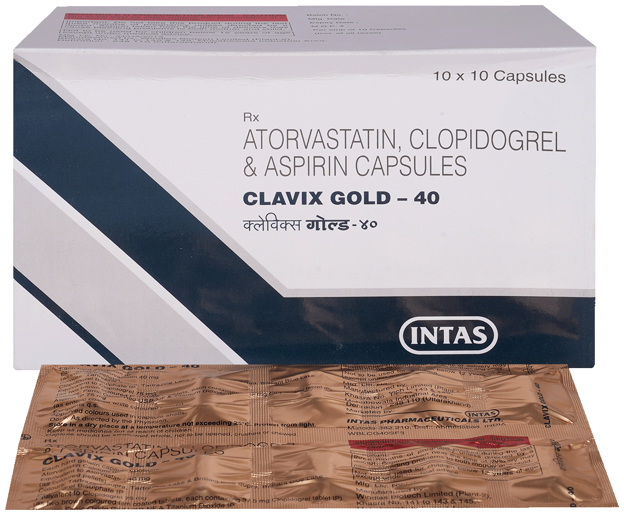 Clavix Gold 75mg/40mg/75mg Capsule