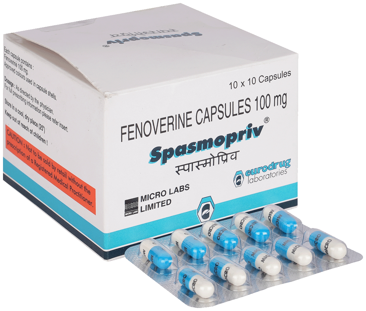 Spasmopriv 100mg Capsule