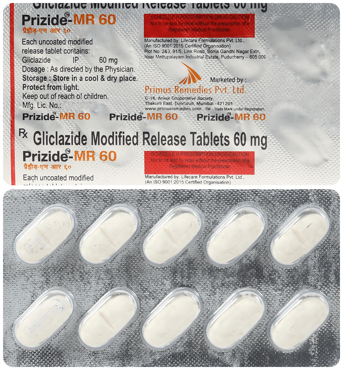 Prizide 60mg Tablet MR