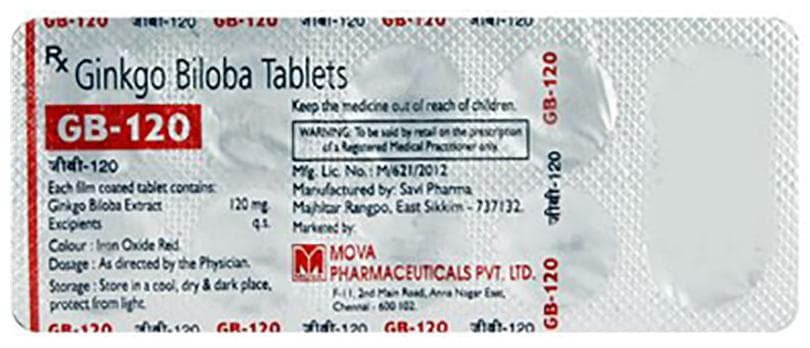 GB 120 mg Tablet