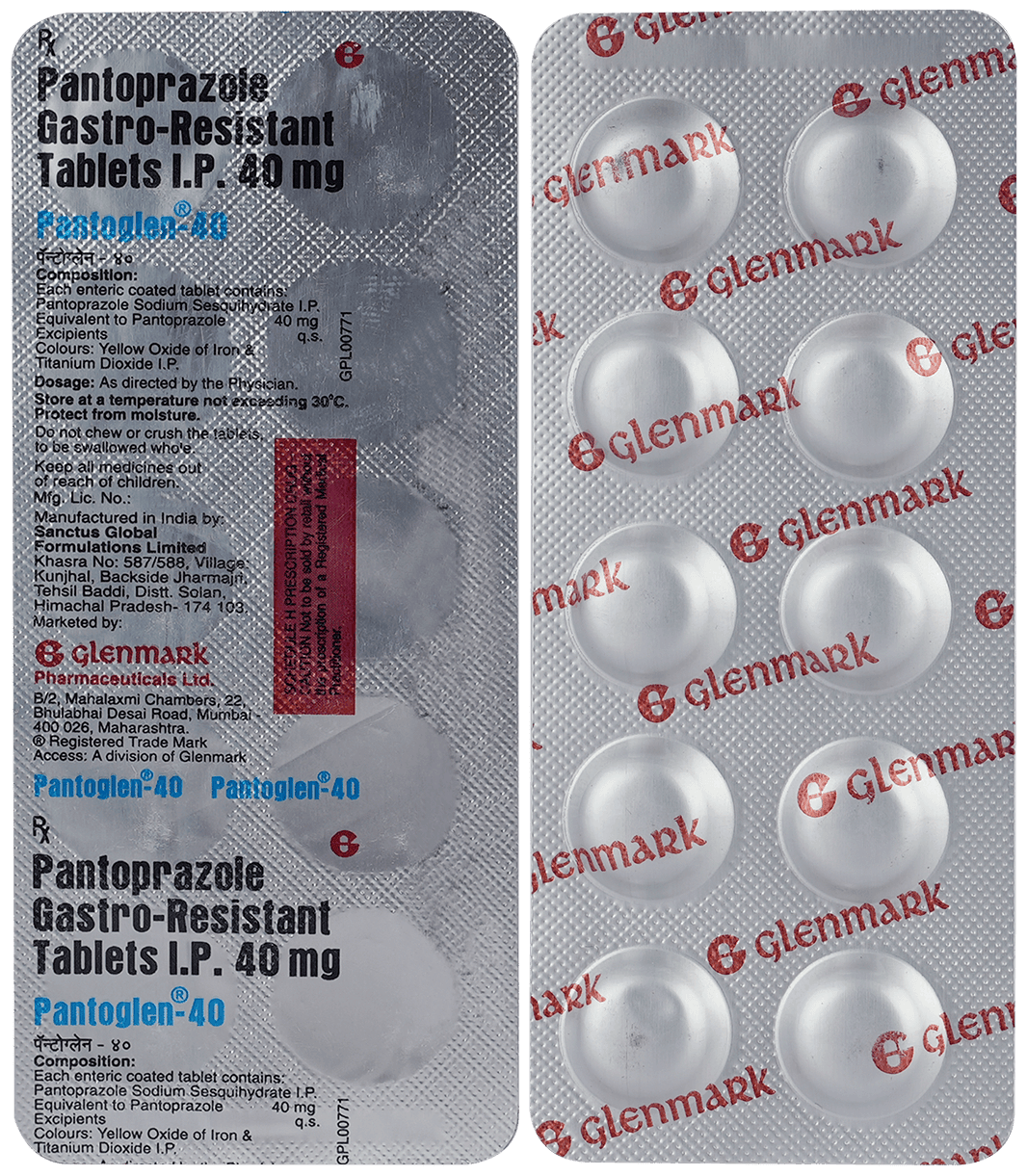 Pantoglen 40mg Tablet