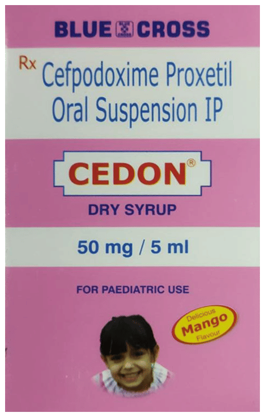 Cedon 50mg Dry Syrup Delicious Mango