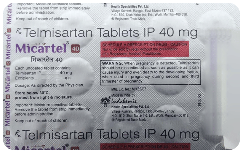 Micartel 40mg Tablet