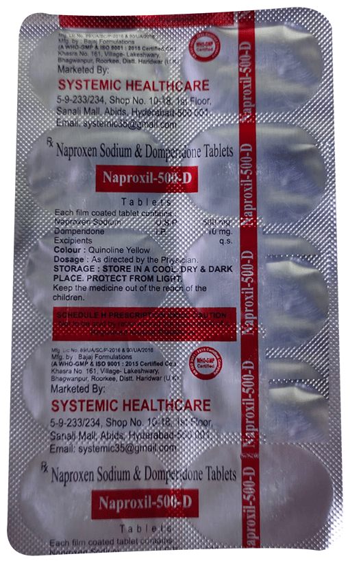 Naproxil 500 D Tablet
