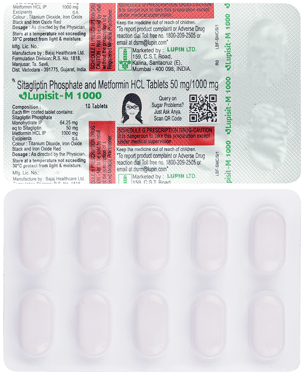 Lupisit M 50mg/1000mg Tablet
