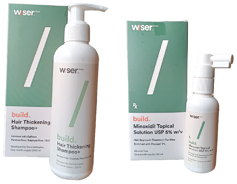 Wiser Build Hair Fall + Regrow Kit