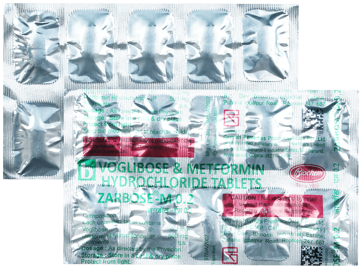 Zarbose-M 0.2 Tablet