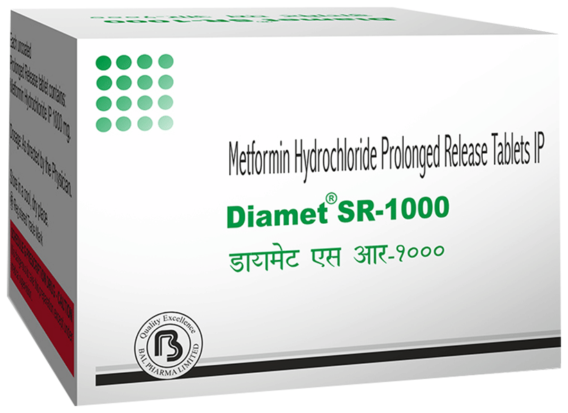 Diamet 1000mg Tablet SR