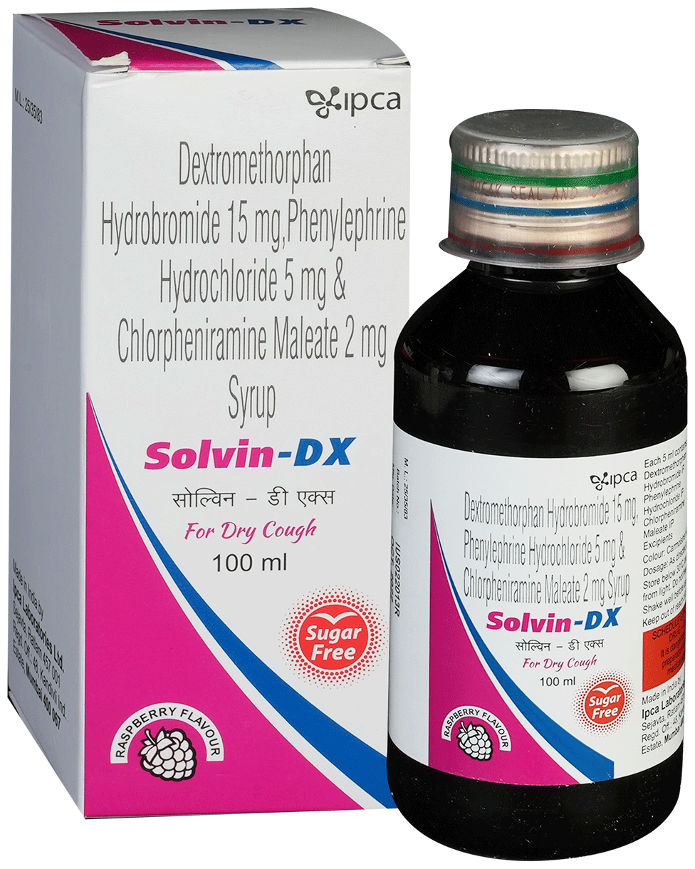 Solvin-DX Syrup Raspberry Sugar Free