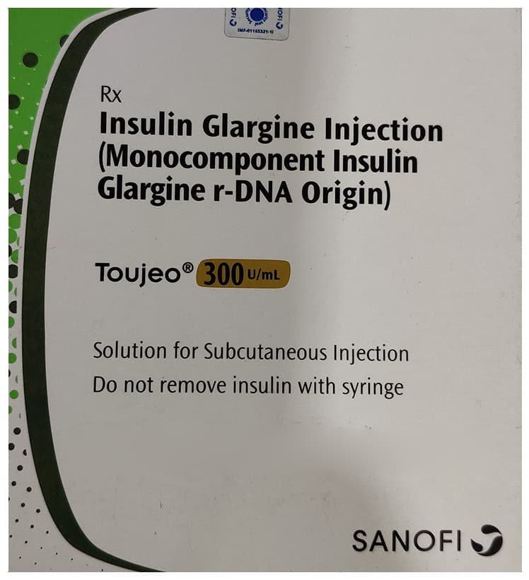 Toujeo 300U/ml Solution for Injection (1.5ml Each)