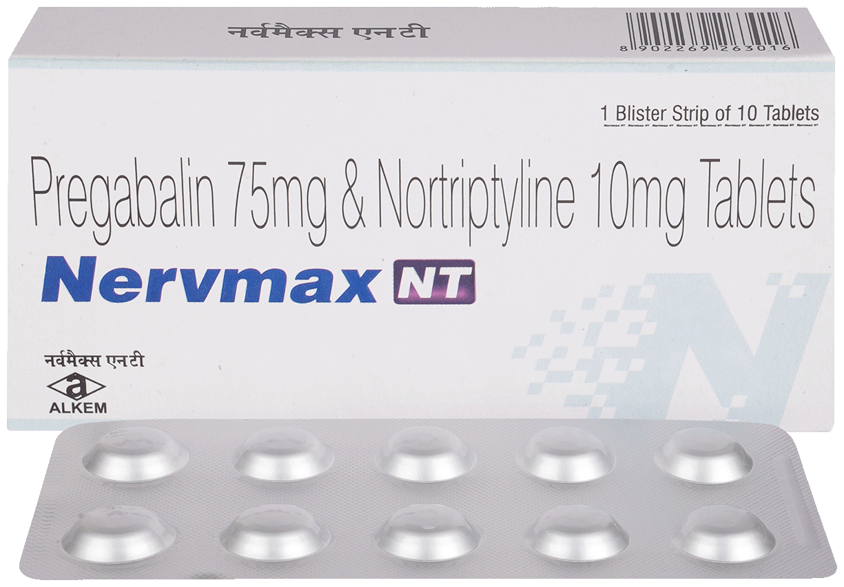 Nervmax NT 75mg/10mg Tablet