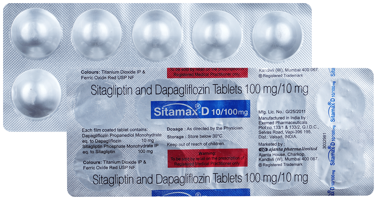 SitaMAX D 10mg/100mg Tablet