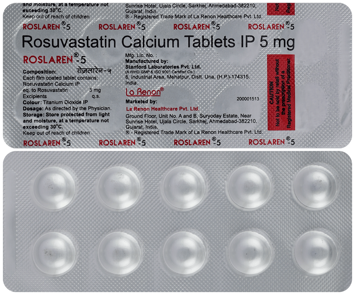 ROSlaren 5mg Tablet