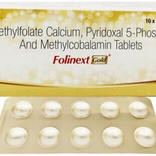 Folinext Gold Tablet with L-Methylfolate, Pyridoxal-5 Phosphate & Mecobalamin