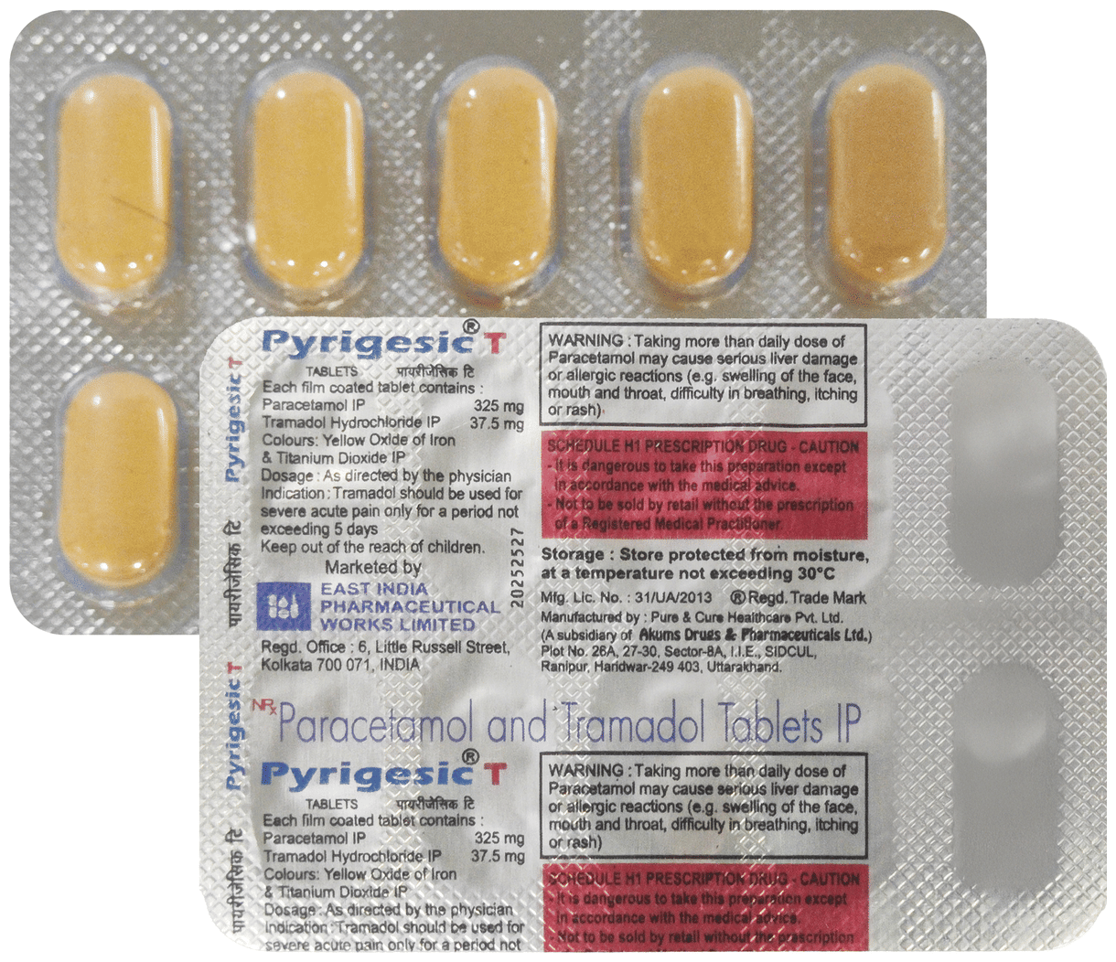 Pyrigesic T 37.5mg/325mg Tablet