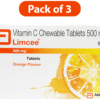 Combo Pack of Limcee Vitamin C Chewable Tablet (15 Each)