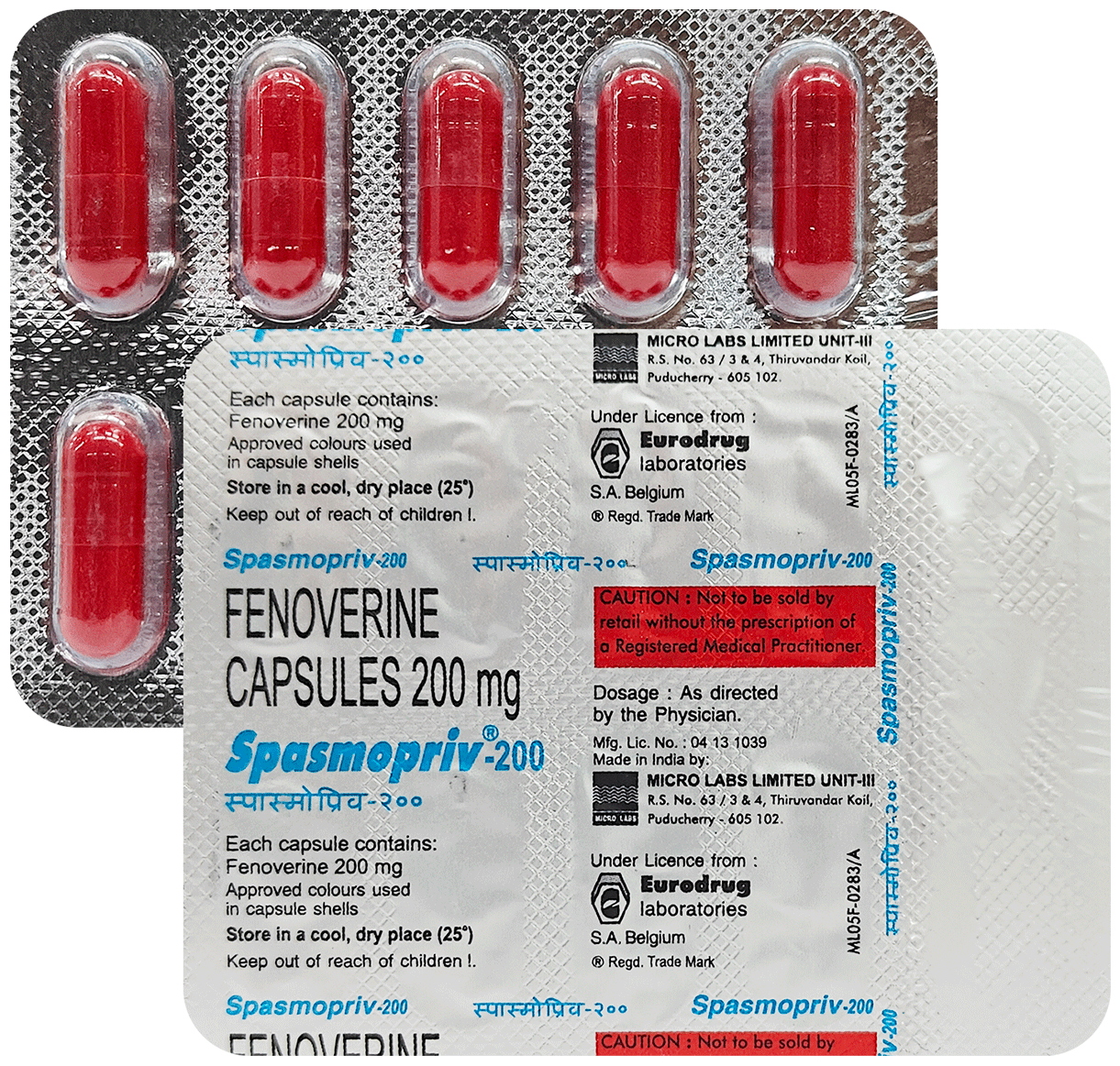 Spasmopriv 200mg Capsule