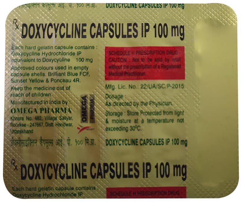 Omega Doxycycline 100mg Capsule