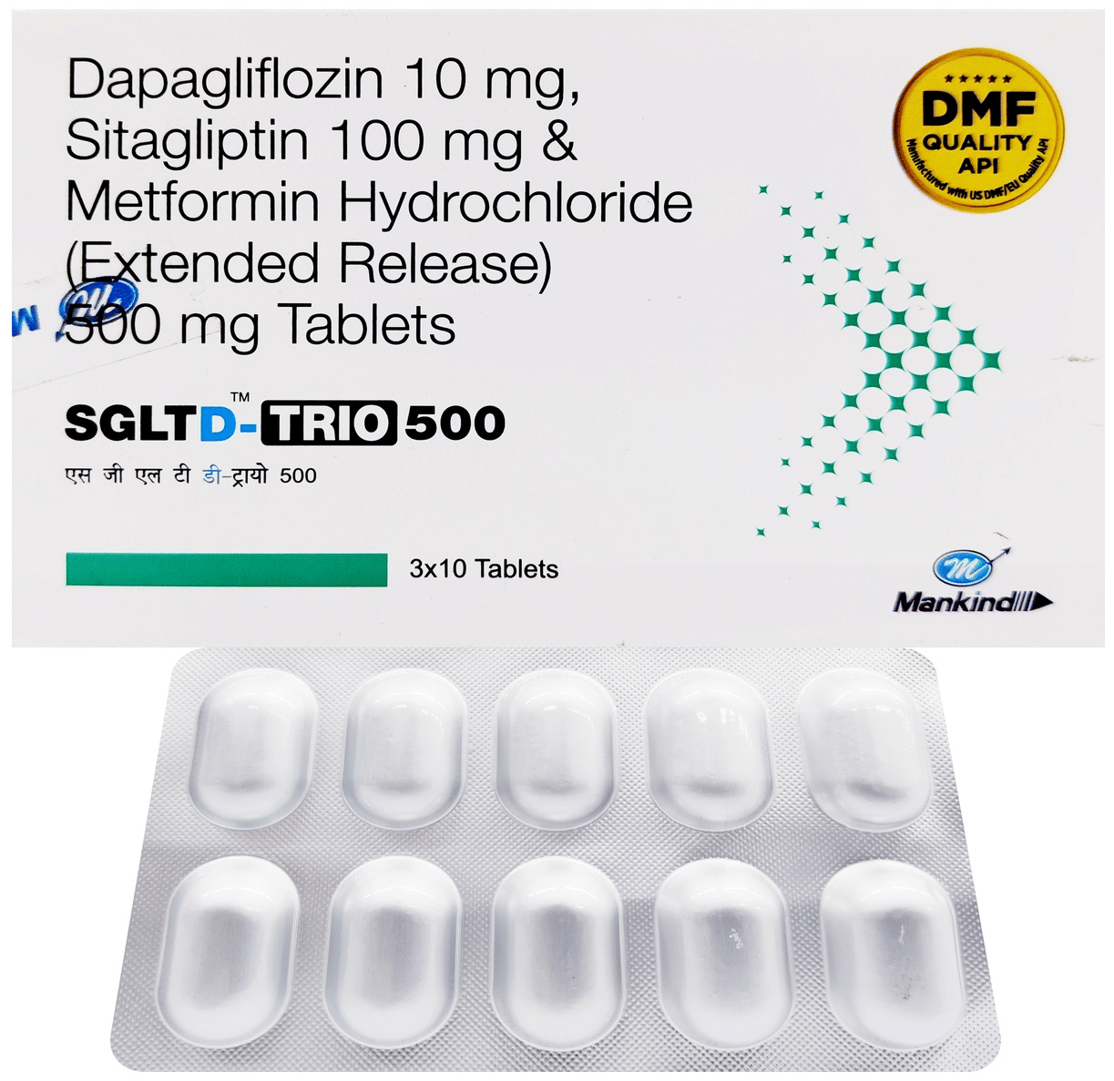 Sgltd-Trio 10mg/500mg/100mg Tablet