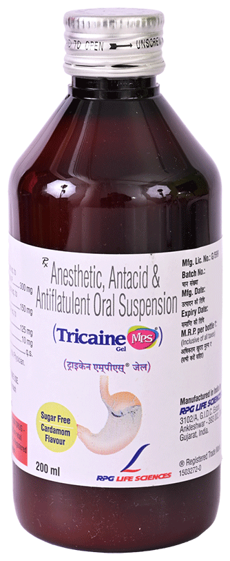 Tricaine Mps Gel Cardamom Sugar Free