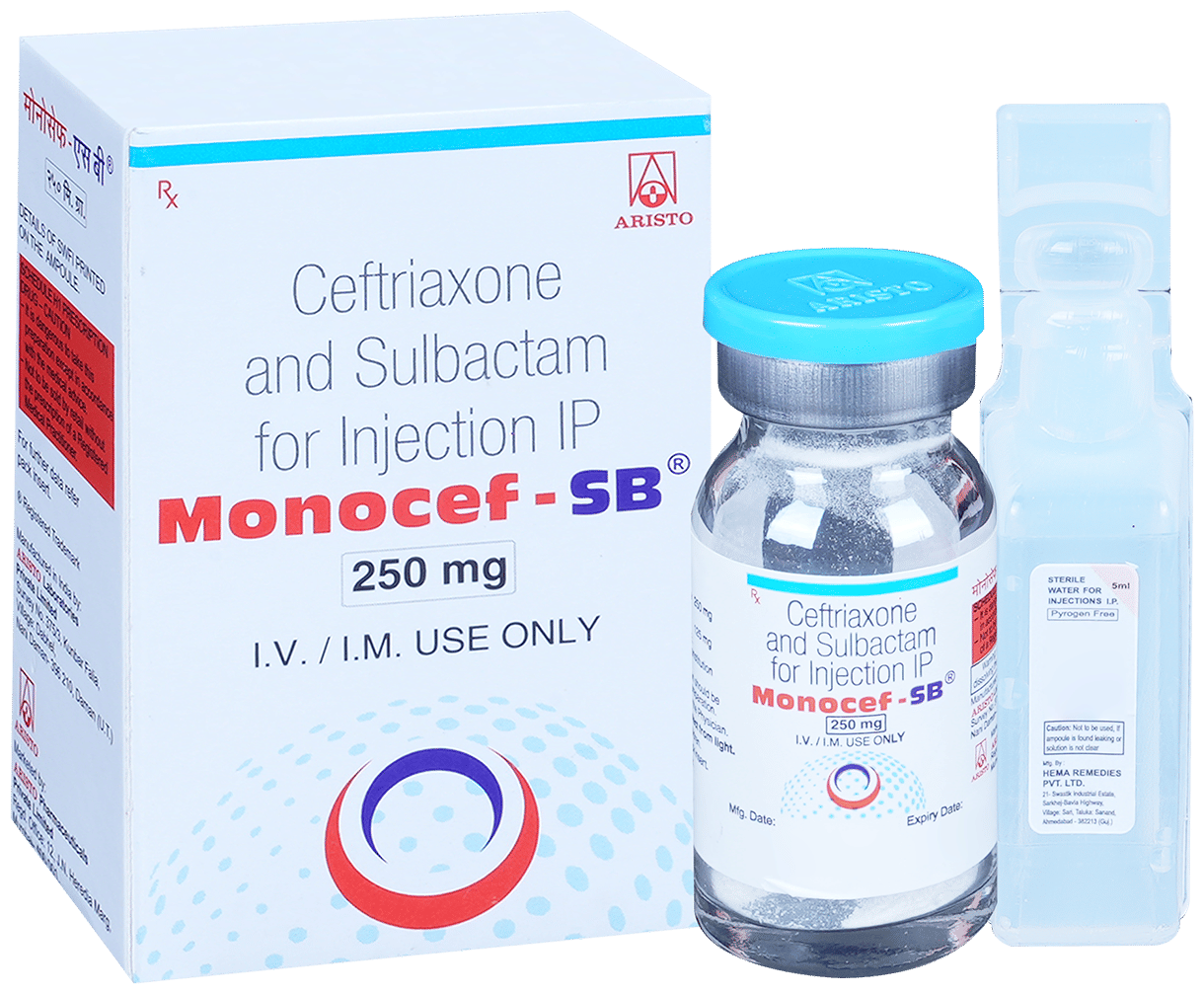 Monocef-SB 250mg/125mg Injection