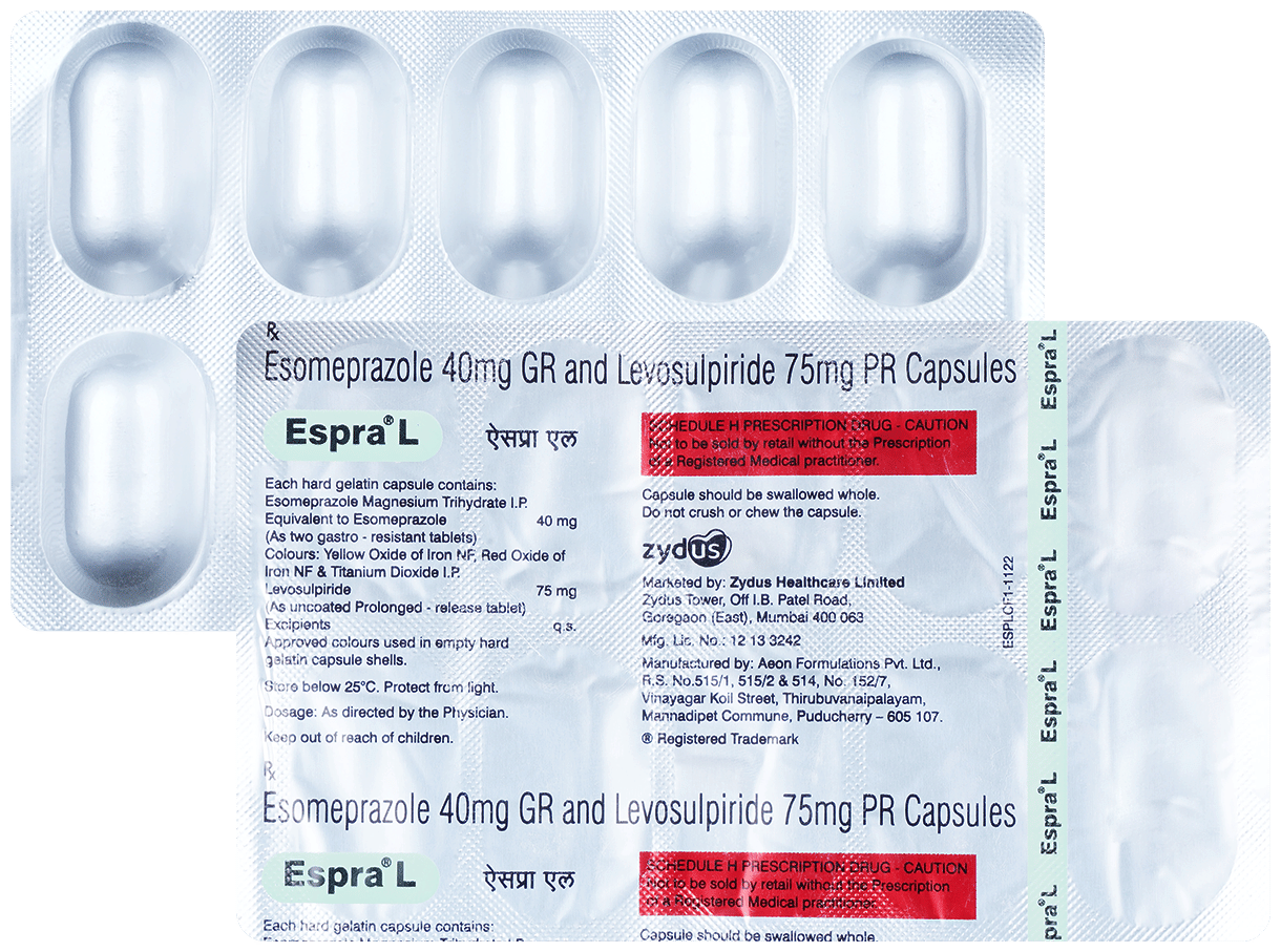 Espra L 75mg/40mg Capsule