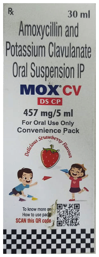 Mox CV DS CP Oral Suspension Delicious Strawberry