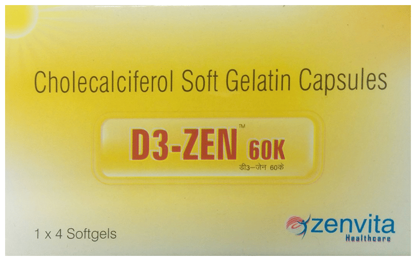 D3-Zen 60K Soft Gelatin Capsule