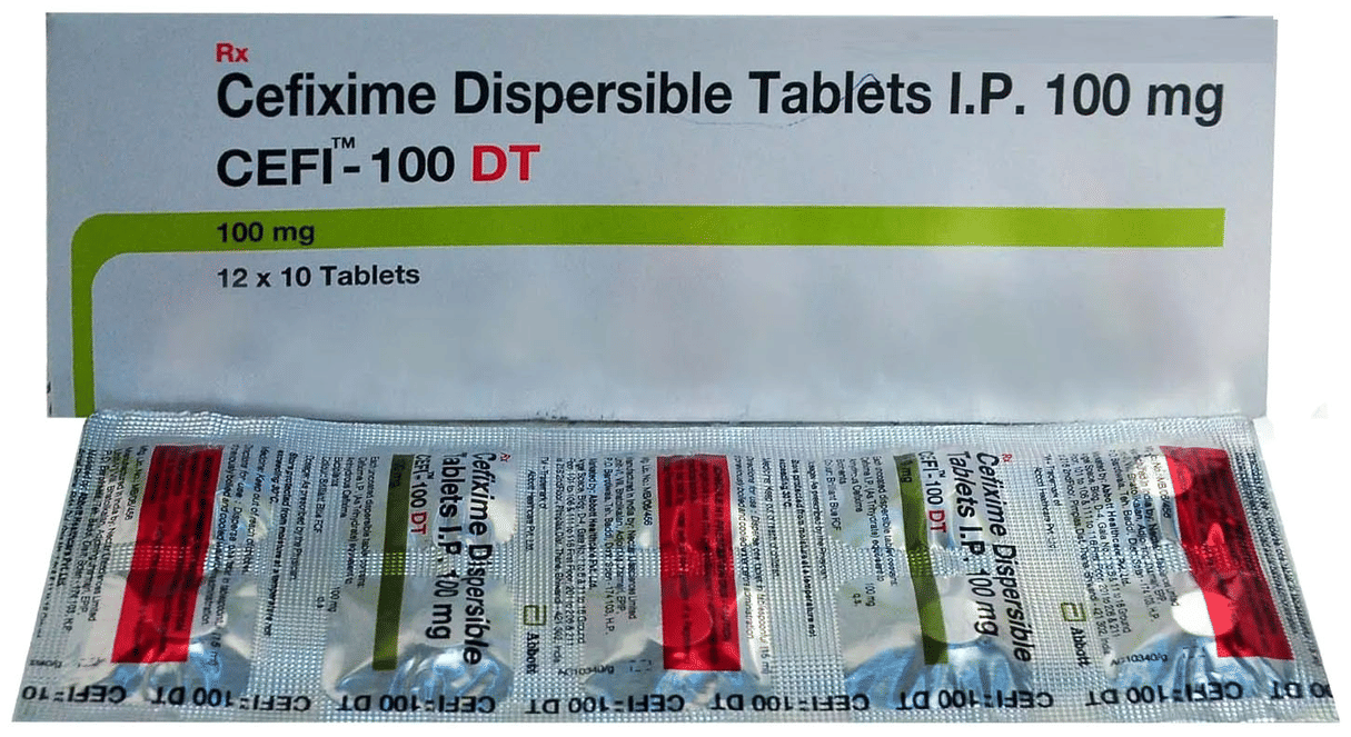 Cefi 100mg Tablet DT