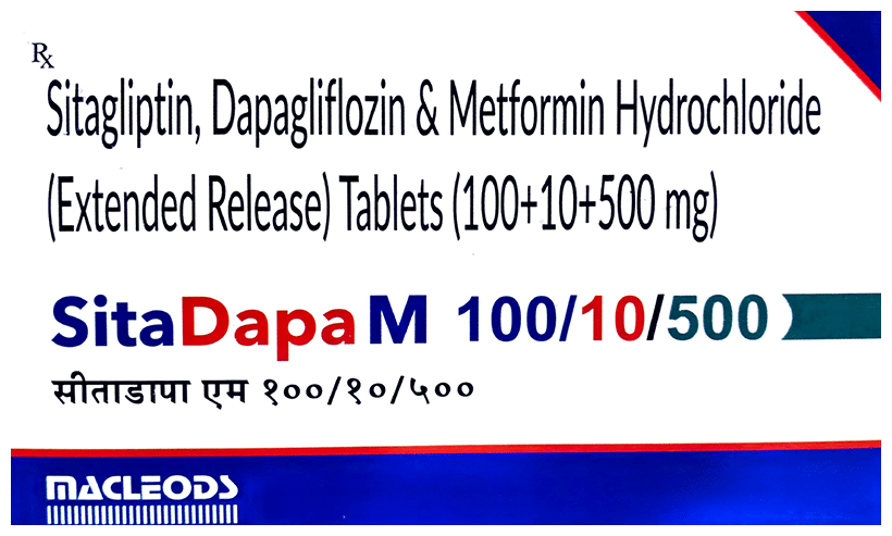 Sitadapa M 10mg/500mg/100mg Tablet