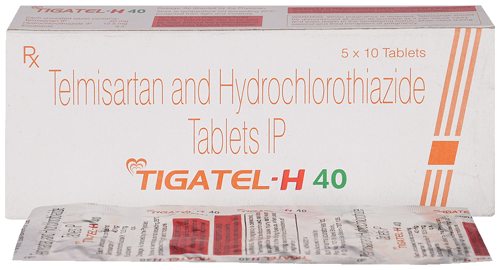 Tigatel H 40mg/12.5mg Tablet