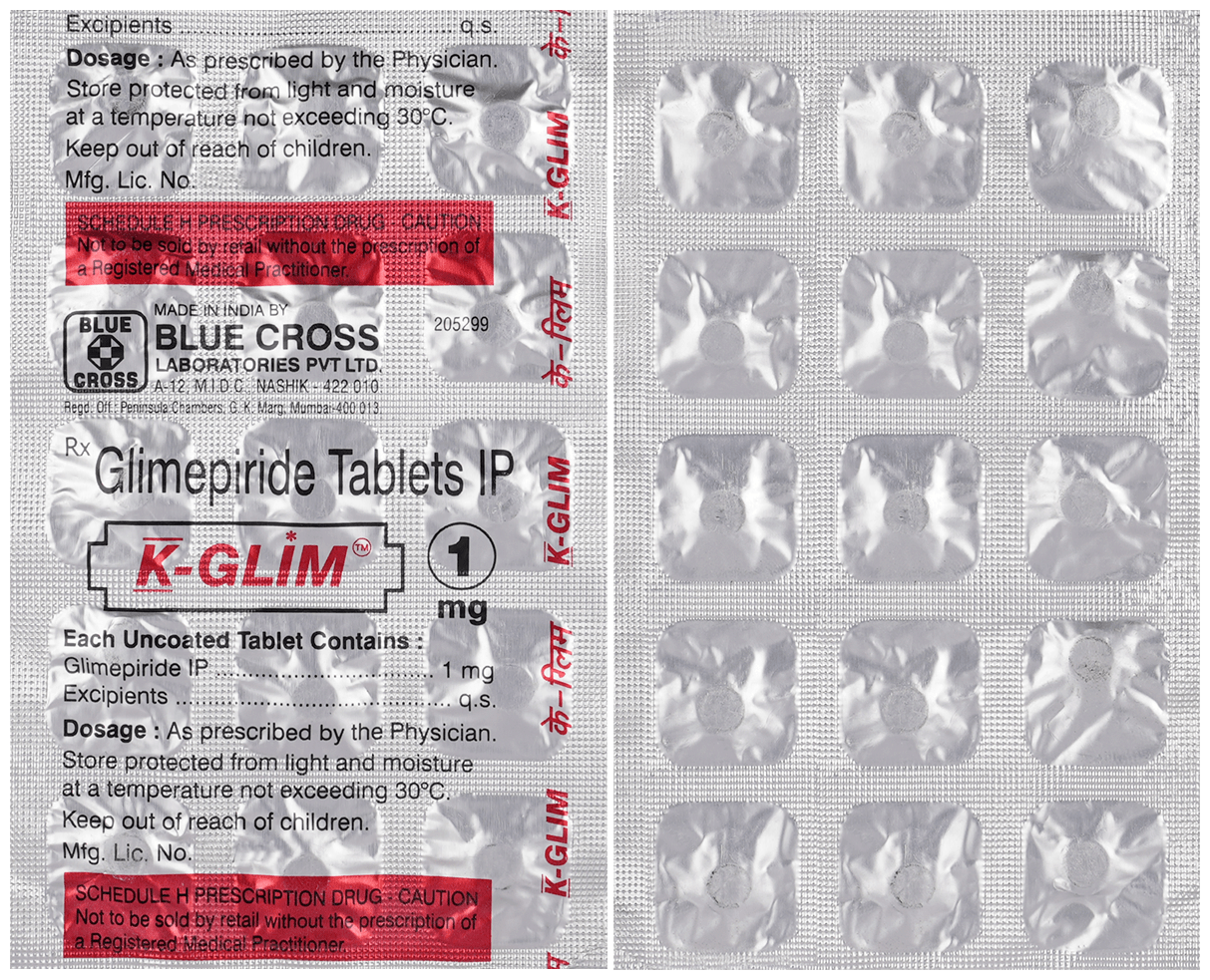 K-Glim 1mg Tablet