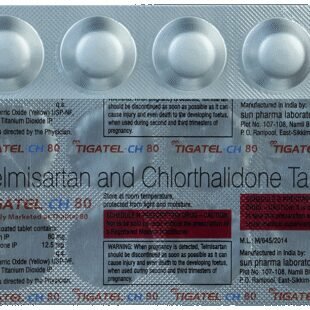 Tigatel-CH 80mg/12.5mg Tablet