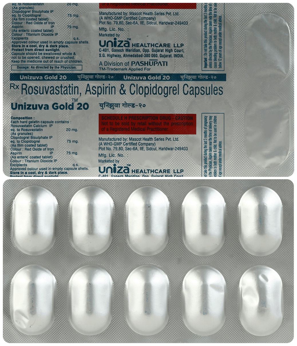 Unizuva Gold 75mg/20mg/75mg Capsule