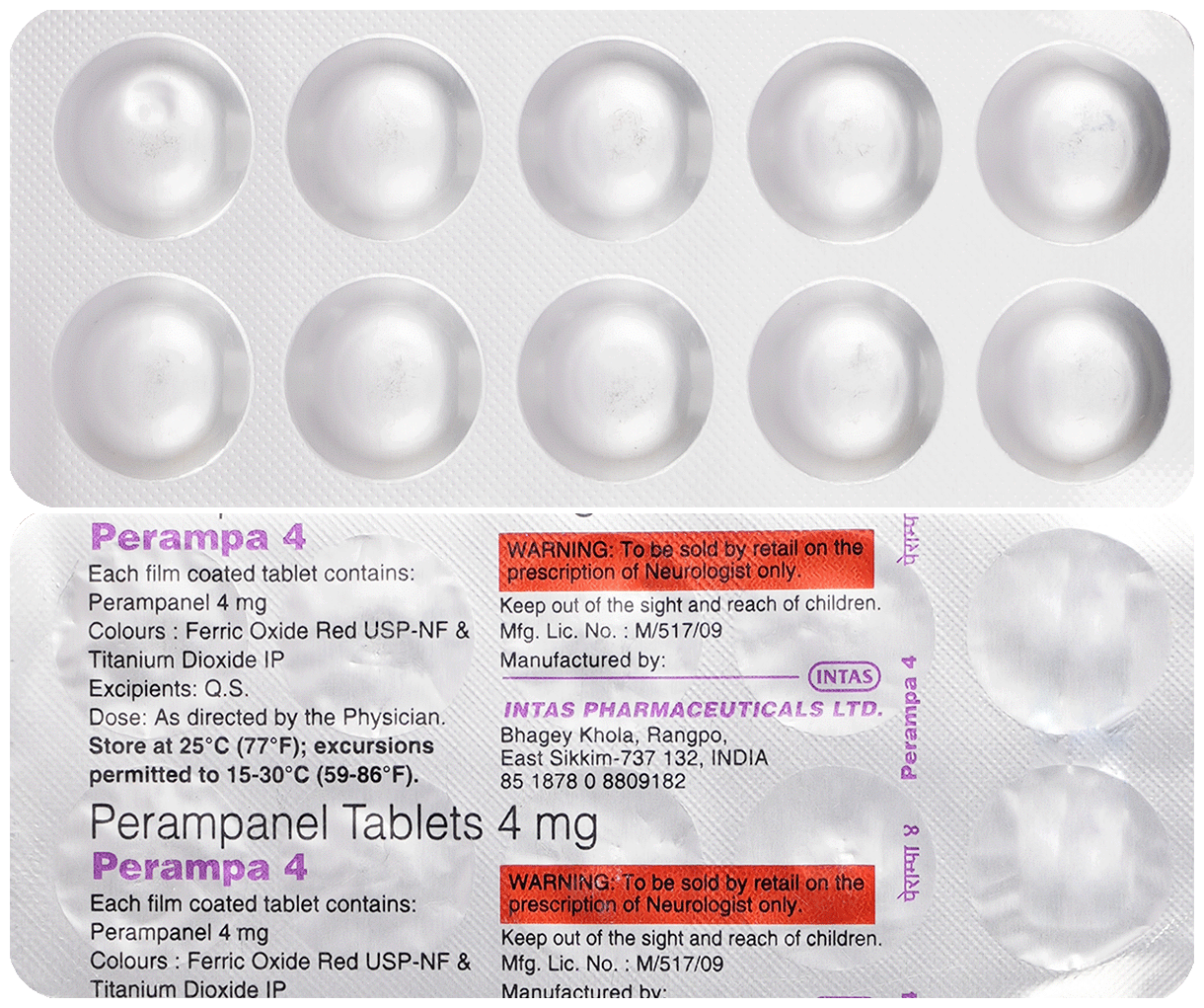 Perampa 4mg Tablet