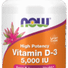 Now Vitamin D3 (Cholecalciferol) 5000IU | Softgel for Strong Bones & Immunity