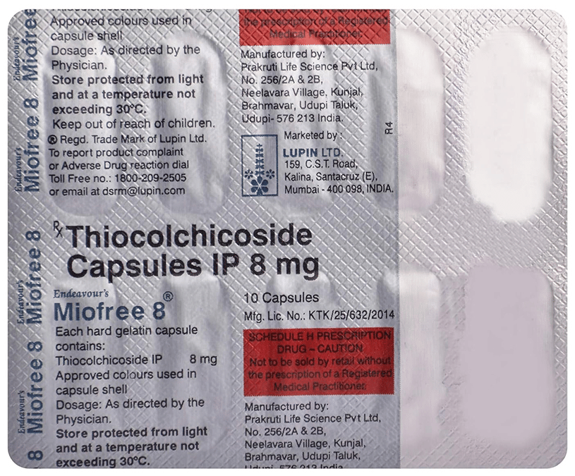 Miofree 8mg Capsule