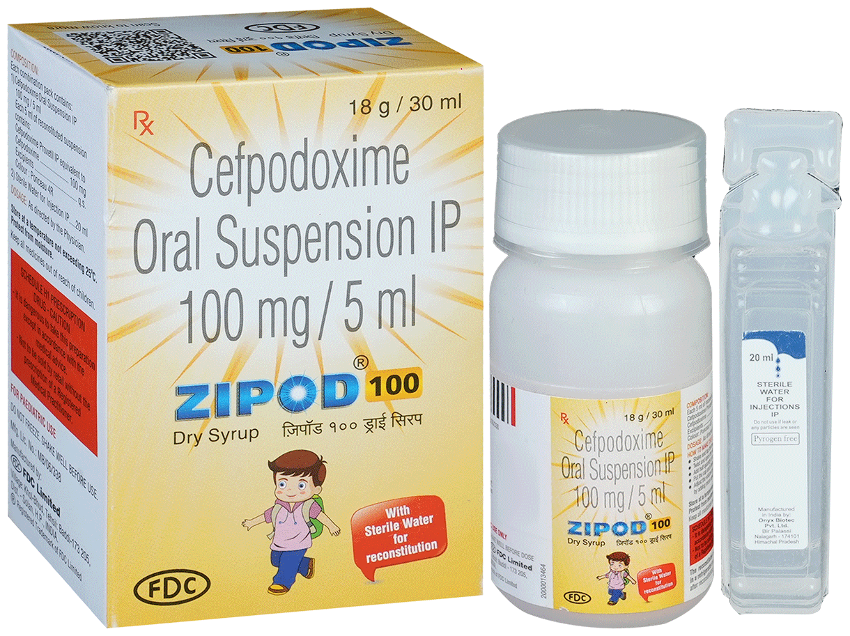 Zipod 100mg/5ml Dry Syrup