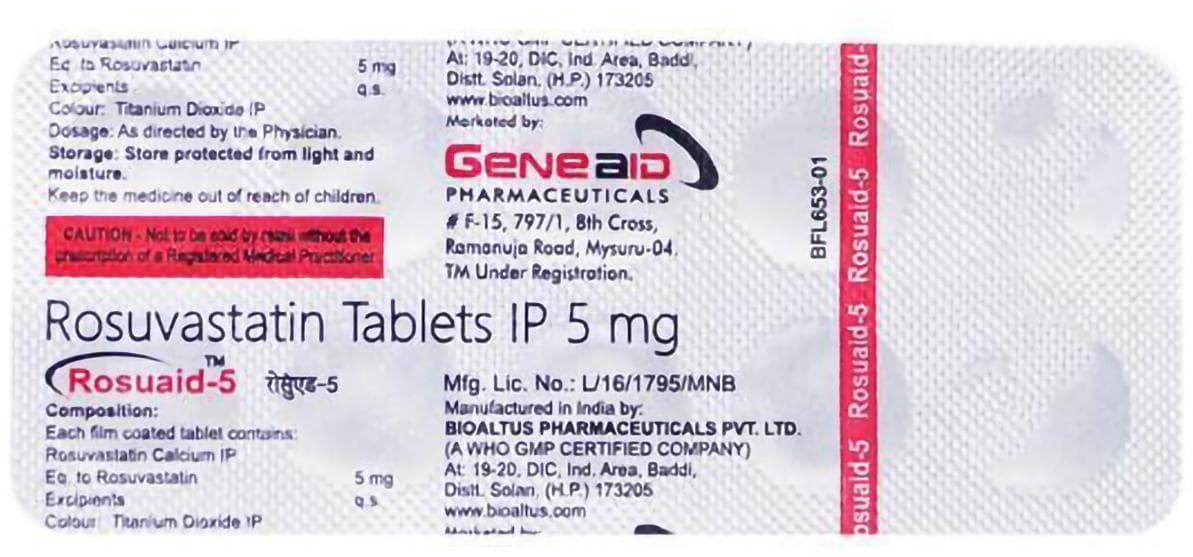Rosuaid 5mg Tablet