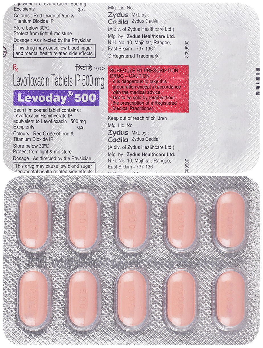 Levoday 500 Tablet