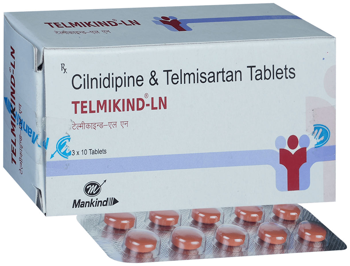 Telmikind-LN 10mg/40mg Tablet