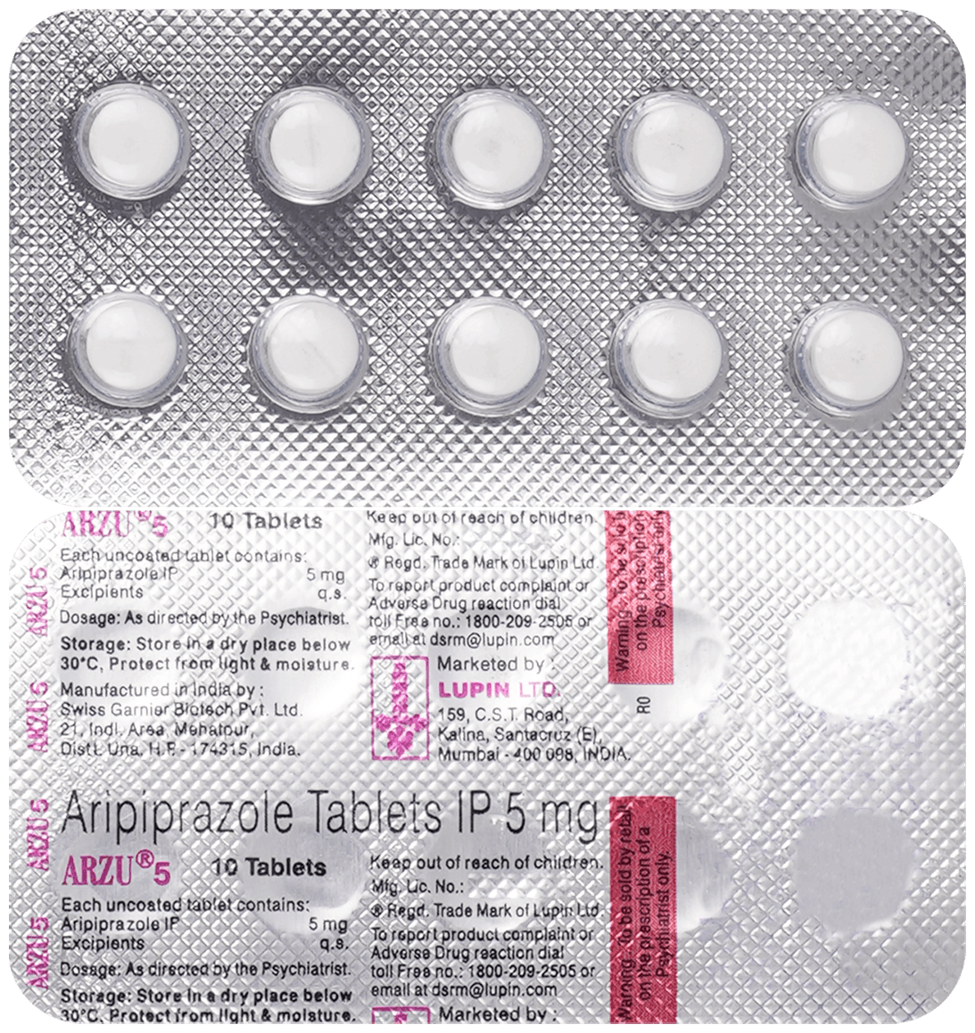 Arzu 5mg Tablet