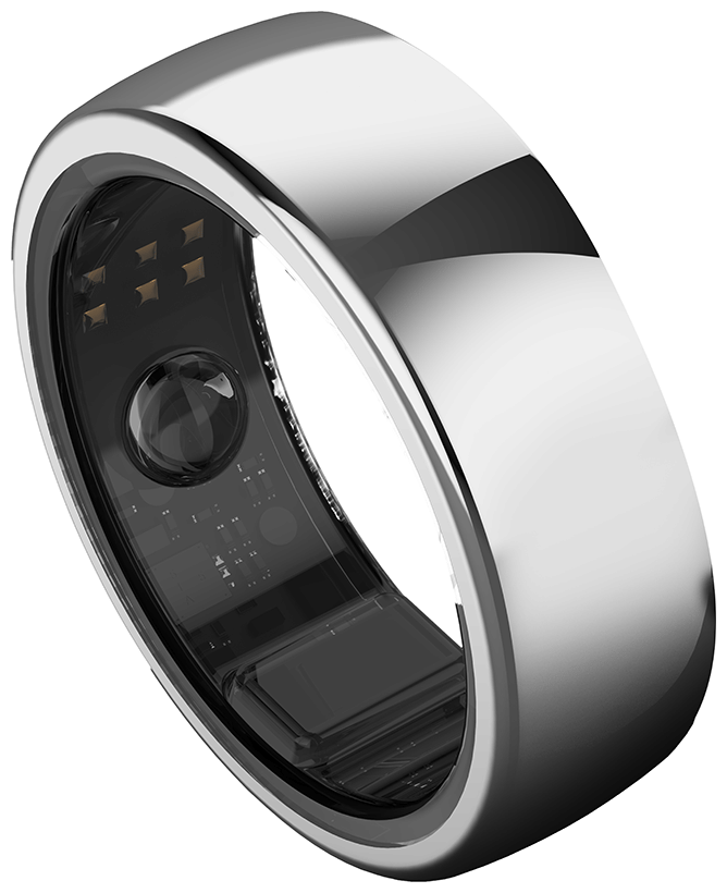 Aabo AI Smart Ring for Men & Women | Sleep & Stress Monitoring | Activity Tracking 13 Silver