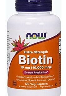 Now Foods Extra Strength Biotin 10000mcg Veg Capsules