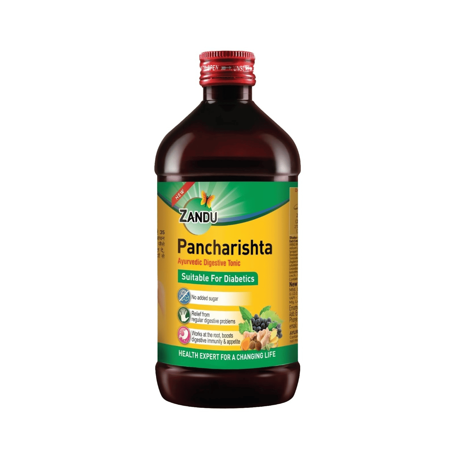 Zandu Pancharishta Ayurvedic Digestive Tonic Suitable for Diabetics