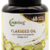 Nutriorg Organic Flaxseed Oil 500mg Vegetable Soft Gel Capsule